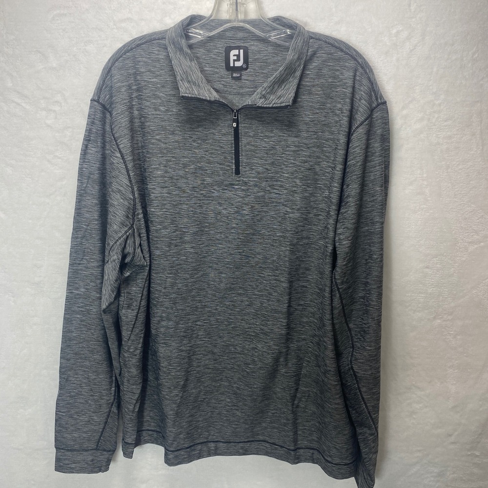 Foot Joy Mens XL Gray Athletic Pullover Long‎ Sleeve Shirt Top Mens Casual Sport